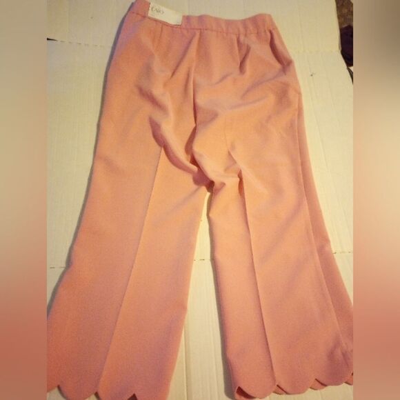 New Cato Scalloped Hem High Waist Ankle Pants - Picture 4 of 10